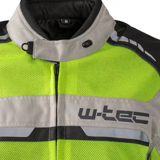 Moška poletna moto jakna W-TEC Saigair - Fluo Rumena-Siva