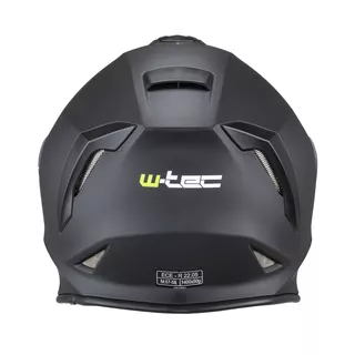 Moto čelada W-TEC Integra Solid - Matt Black