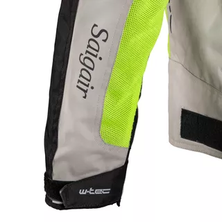 Moška poletna moto jakna W-TEC Saigair - Fluo Rumena-Siva