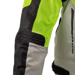 Moška poletna moto jakna W-TEC Saigair - Fluo Rumena-Siva