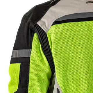 Moška poletna moto jakna W-TEC Saigair - Fluo Rumena-Siva