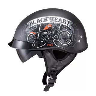 Moto čelada W-TEC Black Heart Rednut - Motorcycle/Matt Black