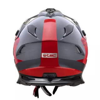 Moto čelada W-TEC V331 PR Graphic - Shady Grey
