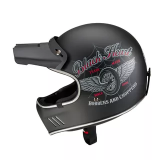 Moto čelada W-TEC Black Heart Retron - Angerwheel Black