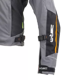mOŠKA moto JAKNA W-TEC Brandon - černo-šedo-oranžová