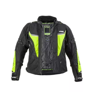 mOŠKA moto JAKNA W-TEC Brandon - černo-šedo-oranžová