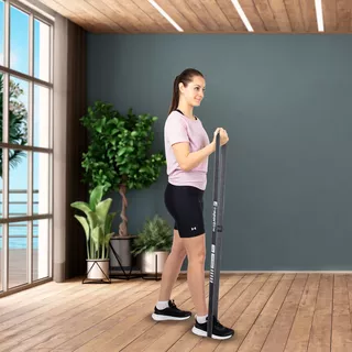 Elastičen trak inSPORTline Rand Strong 208x3,3 cm / 8 kg - oranžna