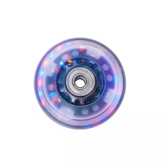 Svetleče kolo za rolerje 64*24mm z ABEC 5 ležaji - oranžna - črna