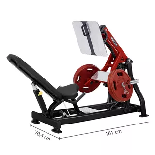 Leg press - Steelflex Plateload line PLLP - siva
