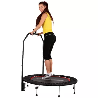 Trampolin z ročajem inSPORTline Profi Digital 140 cm