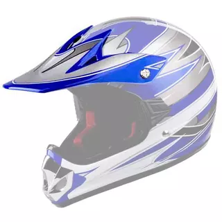 Replacement Visor for WORKER V310 Junior Helmet - bela-modra - modra