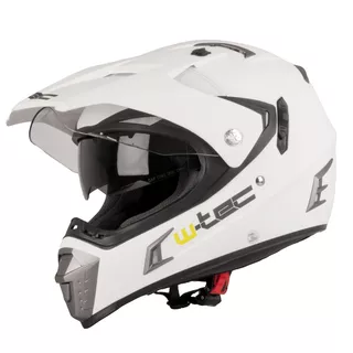 Motoristična čelada W-TEC NK-311 - Bela sijaj