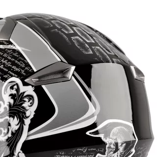 Motoristična čelada W-TEC NK-311 - Bela sijaj