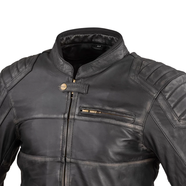 Moška usnjena moto jakna W-TEC Suit - vintage černá