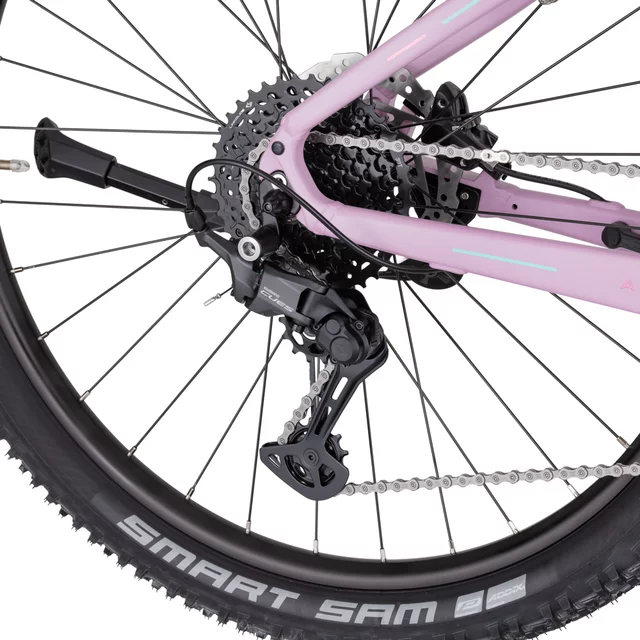 Žensko gorsko e-kolo inSPORTline ISL Asuki EVO 835 Wh 27,5" - model 2026 • doseg do 180 km - Dusted Pink