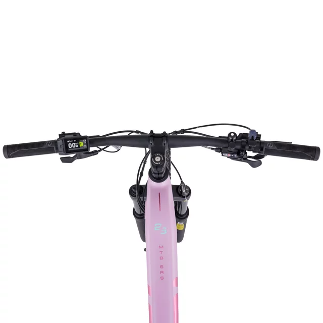 Žensko gorsko e-kolo inSPORTline ISL Asuki EVO 835 Wh 27,5" - model 2026 • doseg do 180 km - Dusted Pink