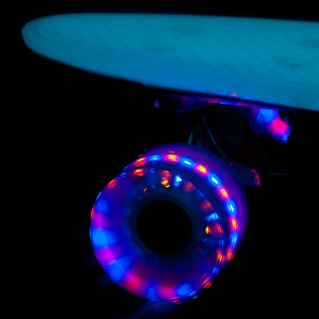 Svetleči pennyboard WORKER Lumy 22" - roza