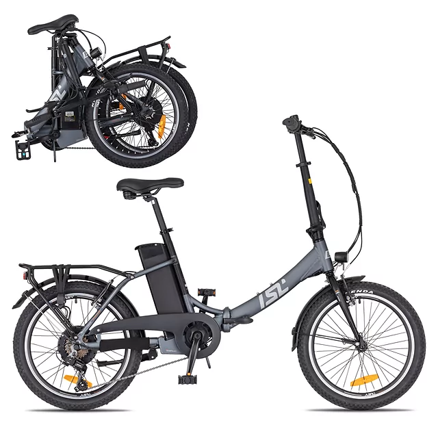 Zložljivo električno kolo inSPORTline ISL Felior 468 Wh 20" - model 2026 - Titanium Grey - Titanium Grey