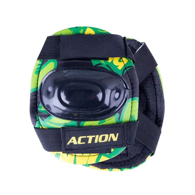 Otroški set čelada & ščitniki Action Darly Boy - zelena-črna