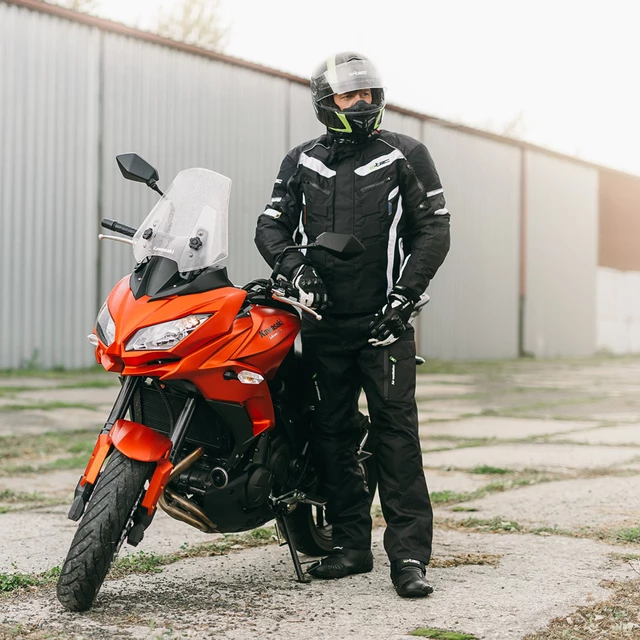 Moške moto hlače W-TEC Kaluzza GS-1614 - črna