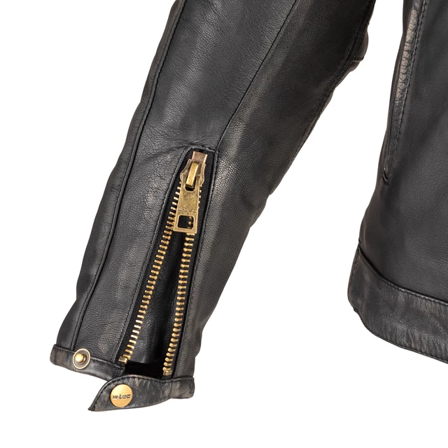 Moška usnjena moto jakna W-TEC Suit - vintage černá