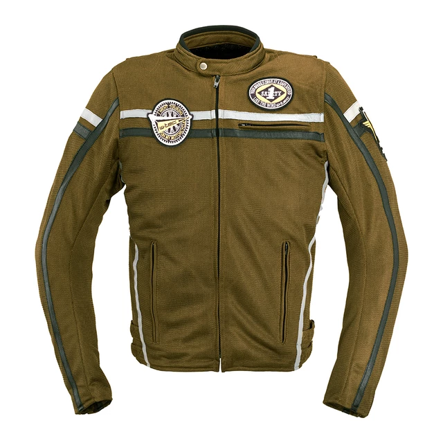 Moška moto jakna W-TEC Bellvitage Brown Chameleon - khaki chameleon