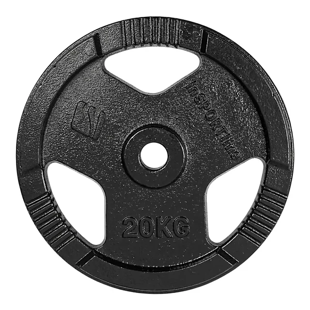 Litoželezna utež inSPORTline Hamerton Black 20 kg 30 mm