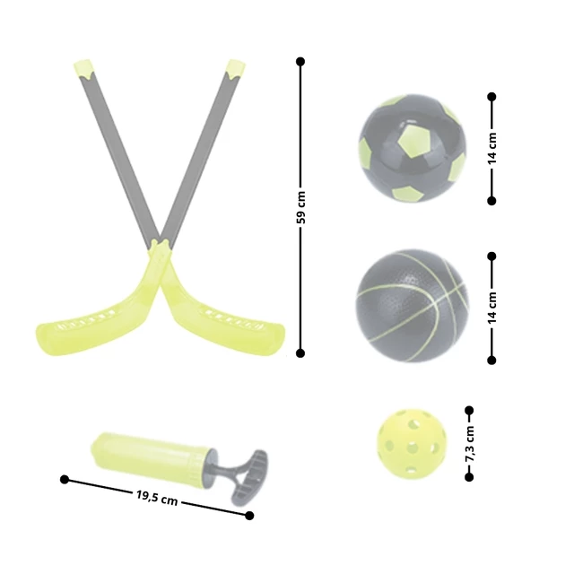 Otroški igralni set 3v1 inSPORTline SCS510