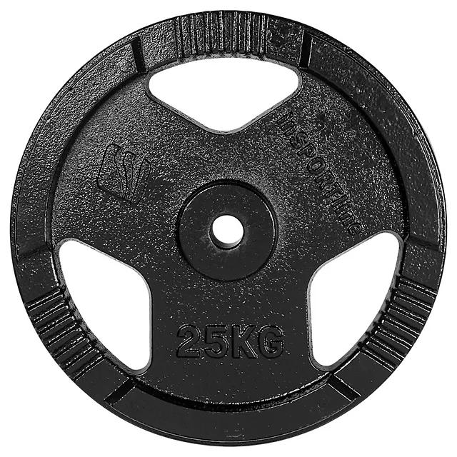 Litoželezna utež inSPORTline Hamerton Black 25 kg 30 mm