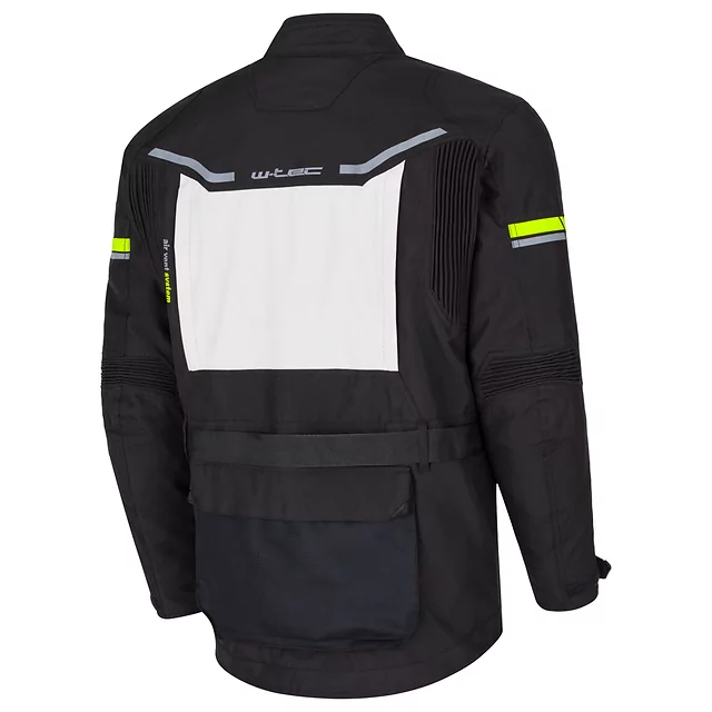 Moto jakna W-TEC Warao - črna-fluo
