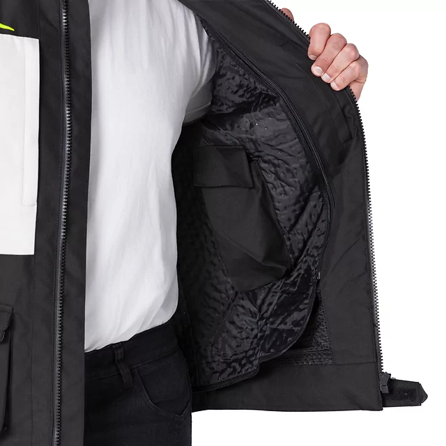 Moto jakna W-TEC Warao - črna-fluo