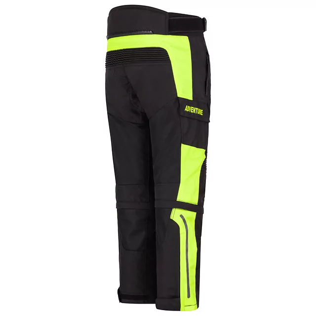 Otroške moto hlače W-TEC Pinapoco - črna-fluo