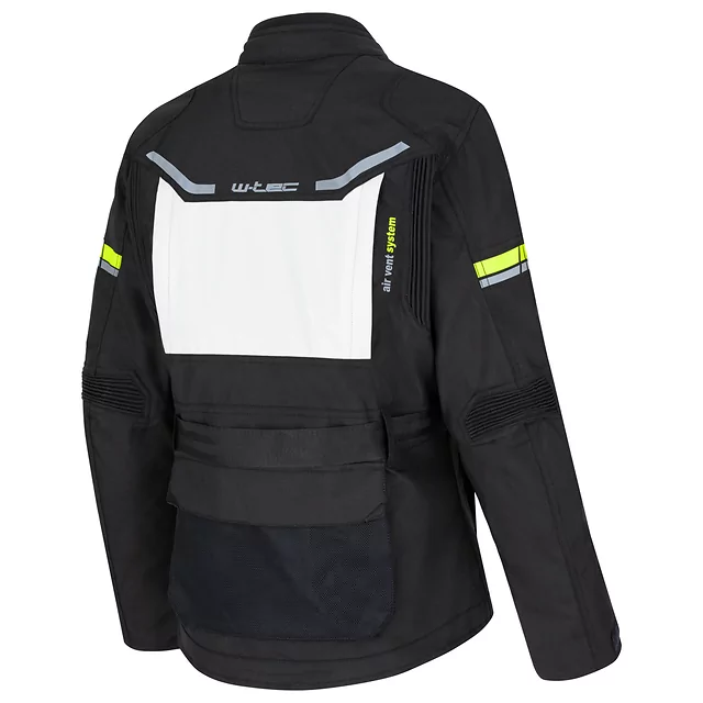 Ženska moto jakna W-TEC Warao Lady - črna-fluo