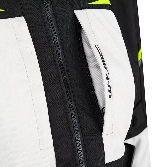 Ženska moto jakna W-TEC Warao Lady - črna-fluo