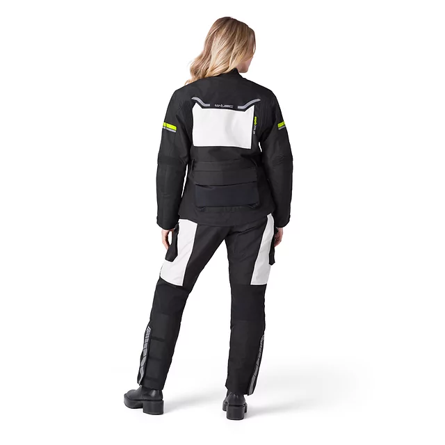 Ženska moto jakna W-TEC Warao Lady - črna-fluo
