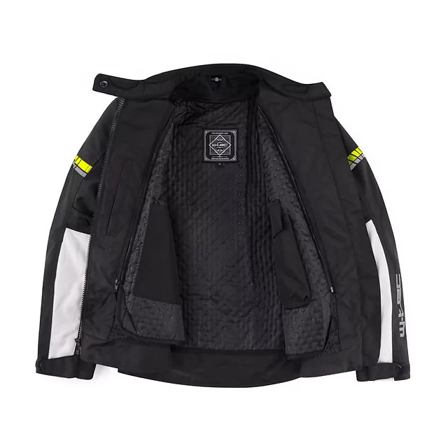 Ženska moto jakna W-TEC Warao Lady - črna-fluo