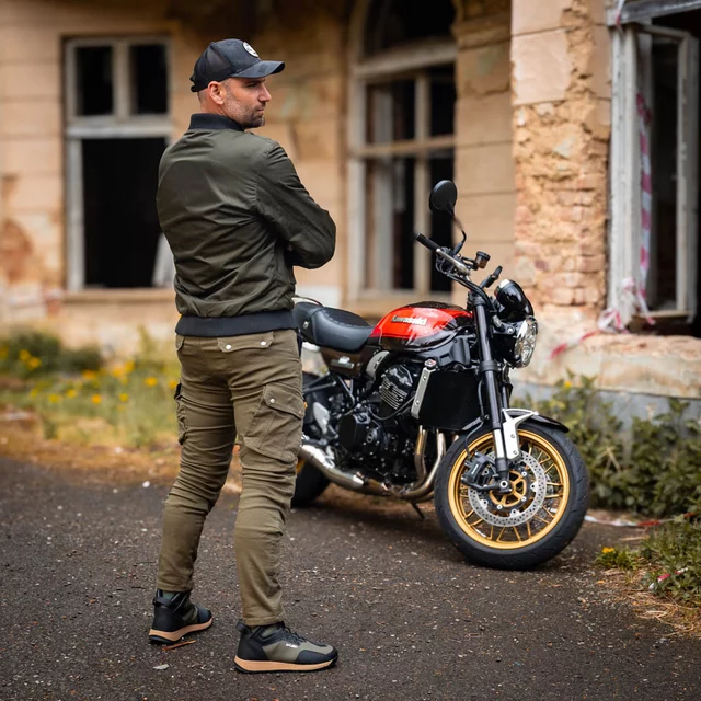 Moto jakna W-TEC Caravago - zelena