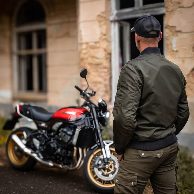 Moto jakna W-TEC Caravago - zelena
