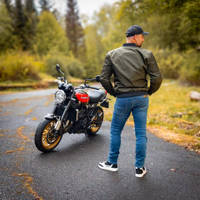 Moto jakna W-TEC Caravago - zelena