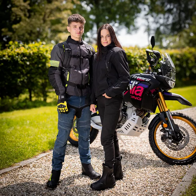 Poletna moto jakna W-TEC Pelyes - siva