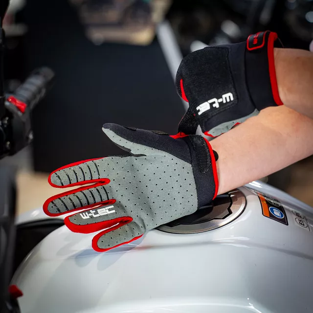 Otroške moto rokavice W-TEC Matosinos Kids - modra