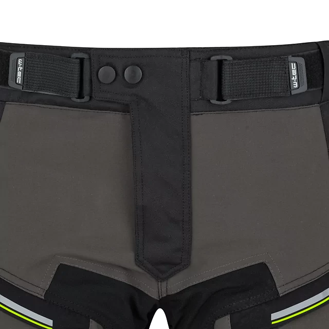 Moto hlače W-TEC Daimick - črna-siva