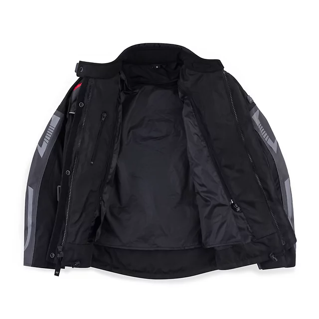 Ženska motoristična jakna W-TEC Radana - černo-šedo-červená