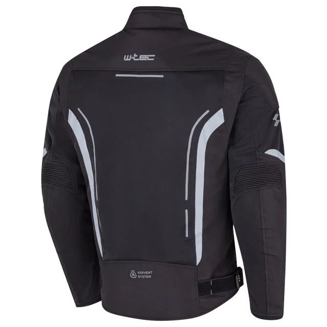 Poletna moška moto jakna W-TEC Mirelio - črna-fluo