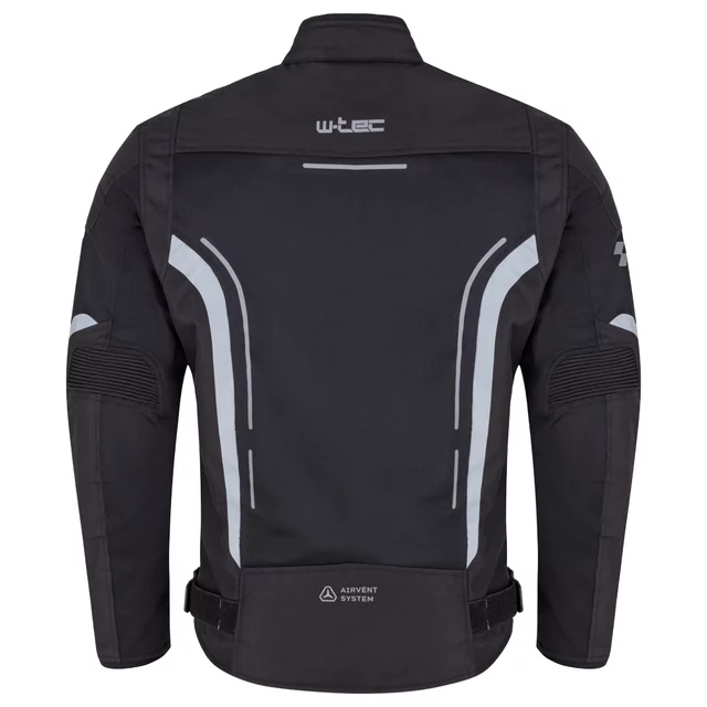 Poletna moška moto jakna W-TEC Mirelio - črna-fluo