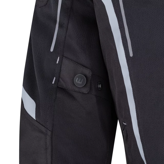 Poletna moška moto jakna W-TEC Mirelio - črna-fluo
