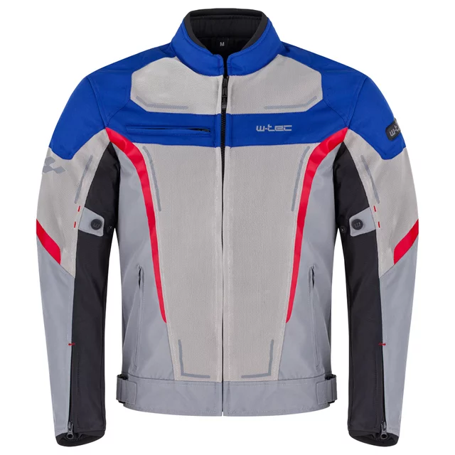 Poletna moška moto jakna W-TEC Mirelio - črna-fluo
