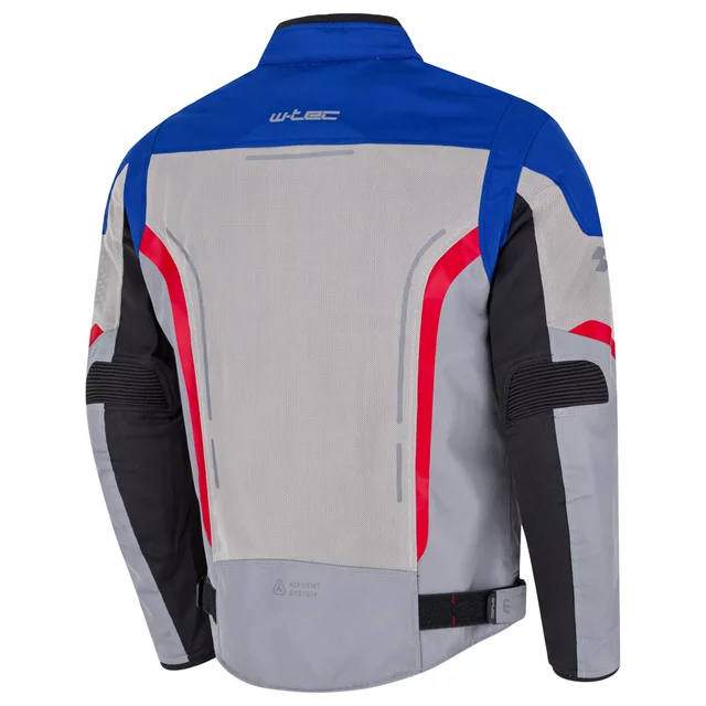 Poletna moška moto jakna W-TEC Mirelio - črna-fluo
