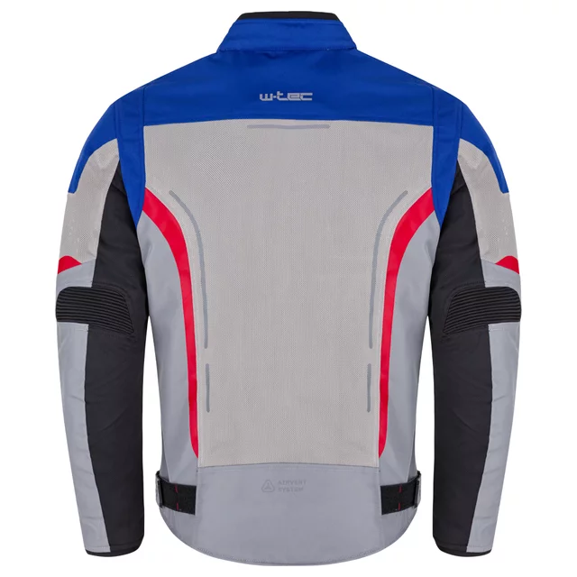 Poletna moška moto jakna W-TEC Mirelio - črna-fluo