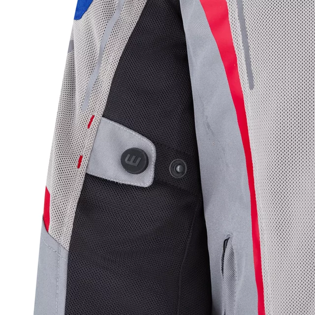 Poletna moška moto jakna W-TEC Mirelio - črna-fluo